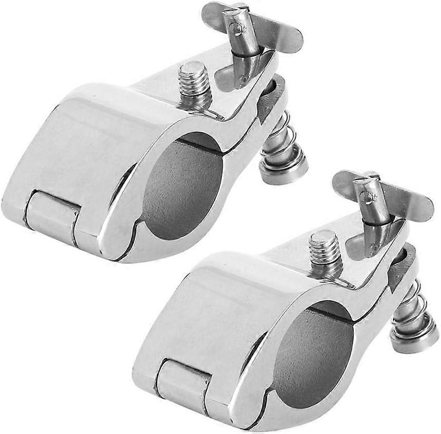 For Bimini Top Bracket For Inflatable 2Pcs Boat Hinged Top Jaw Slide Stainless Steel 316 Marine Hardware Fittings Tip Style Bimini Top Hinge Bracket