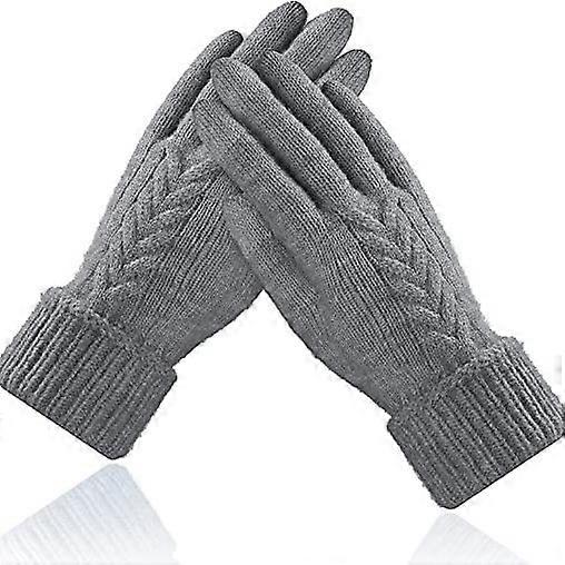 Women's Winter Gloves, Warm Touch Screen Gloves, Dark Gray