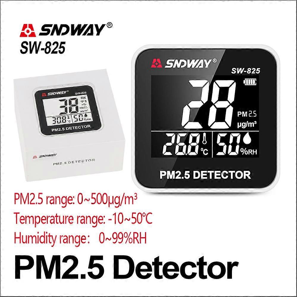PM2.5 Monitor Air Quality Monitor PM 2.5 Detector Electrical Mini Temperature Humidity Gas Analyzer Digital Gas Detector
