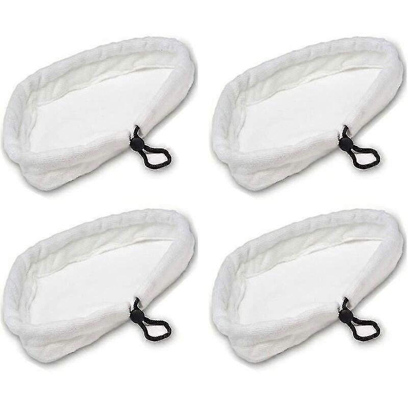 4pcs Home Clean Reusable Steam Mop Replacement Microfiber Cleaning Pads Washable Cloths