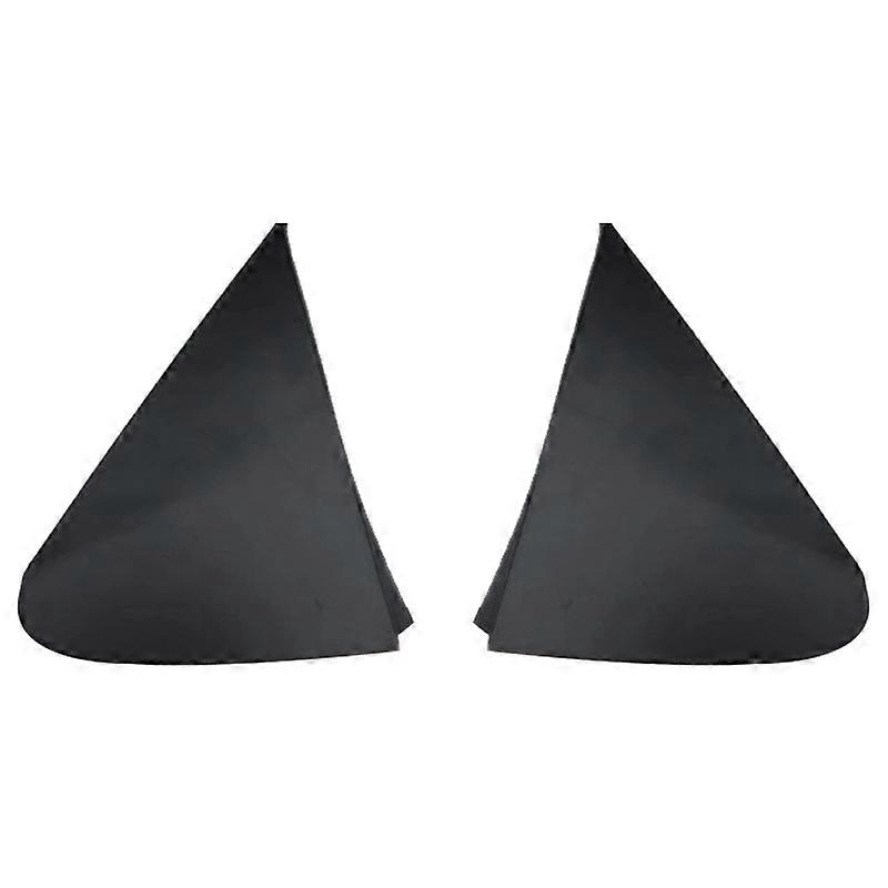 2Pcs Car Front Window Plate Side Mirror Corner Triple-cornered Window Garnish Cover Panel for Yaris