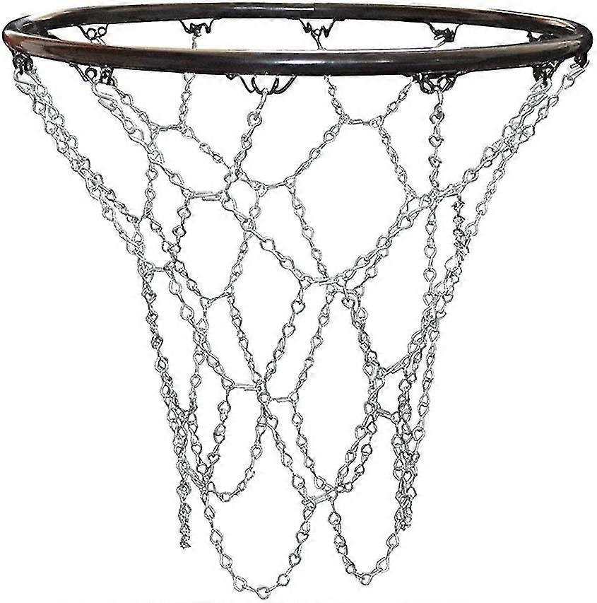 Outdoor Basketball Net, Replacement Basketball Net, Outdoor Basketball Net, Metal Basketball Net, Standard Durable Galvanized Basketball Net For Indoo