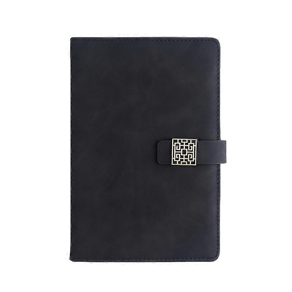 PU Leather Cover Notebook with Magnetic Buckle and Pen Loop Holder