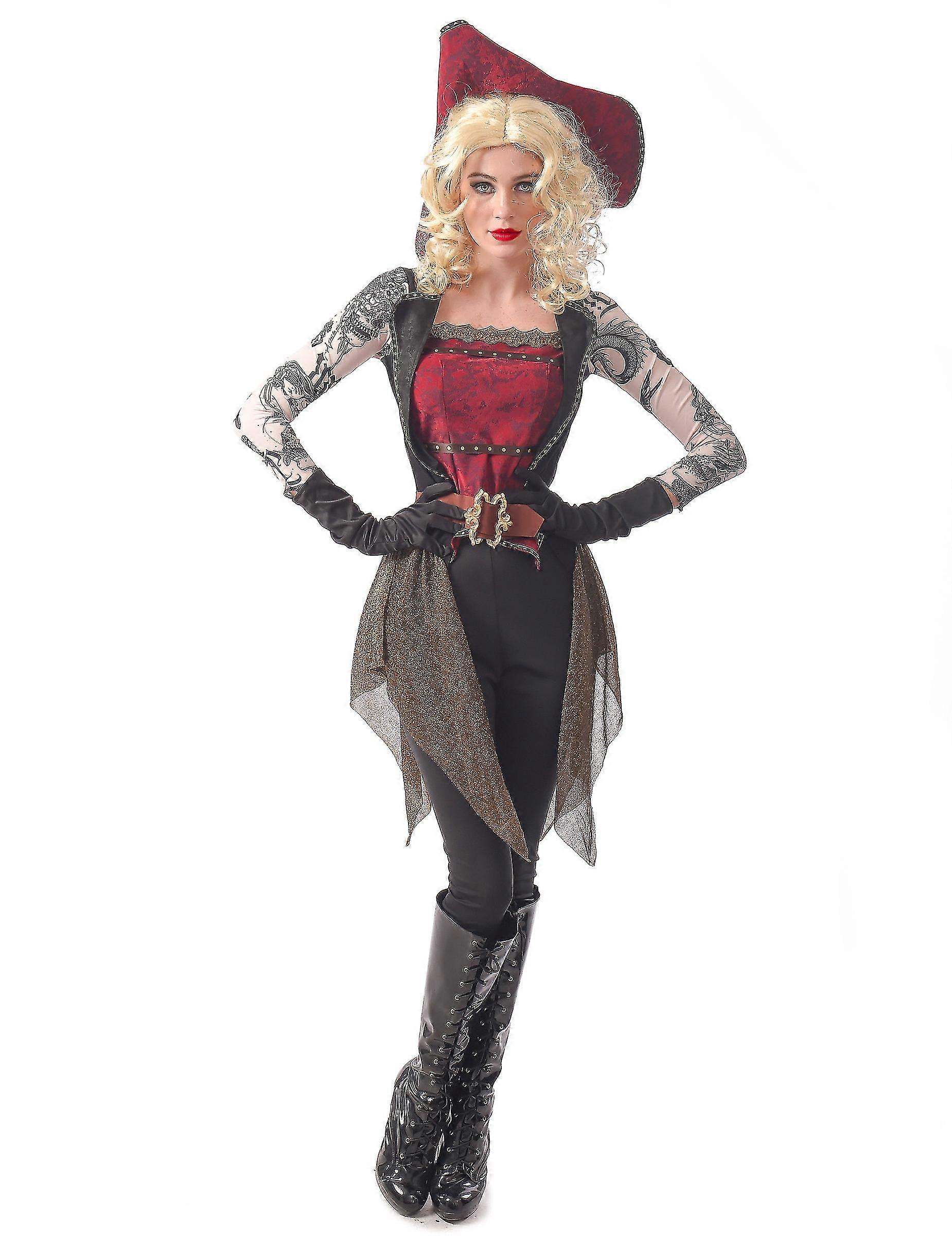Déguisement pirate tatoue femme