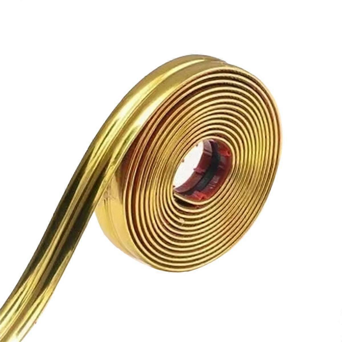 PVC Tape Furniture Edge 5M Corner Protector Self-Adhesive Decorative Strips Gold Buffer Protect Str
