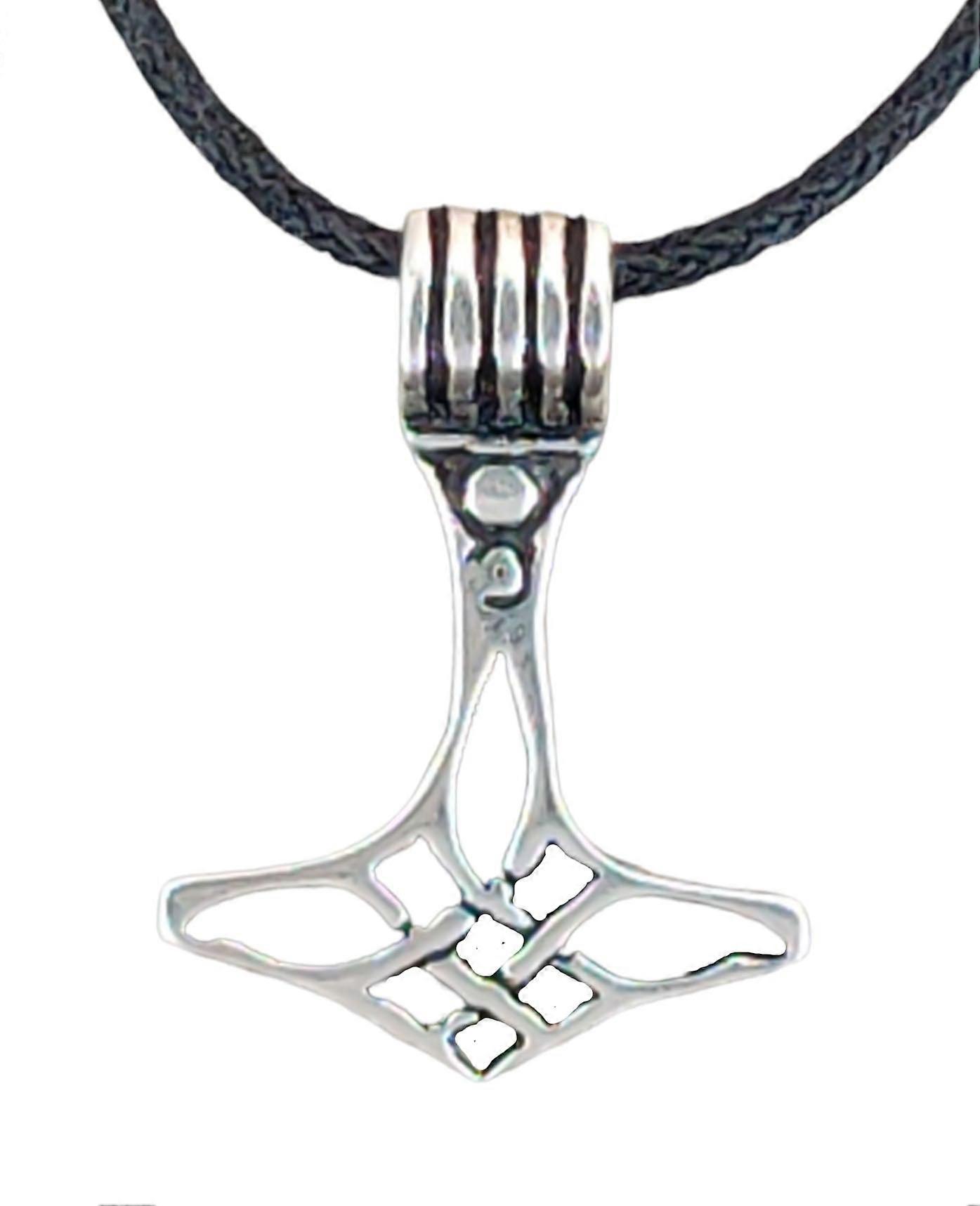 Thor's Hammer 71 A with Snake Chain - Silver