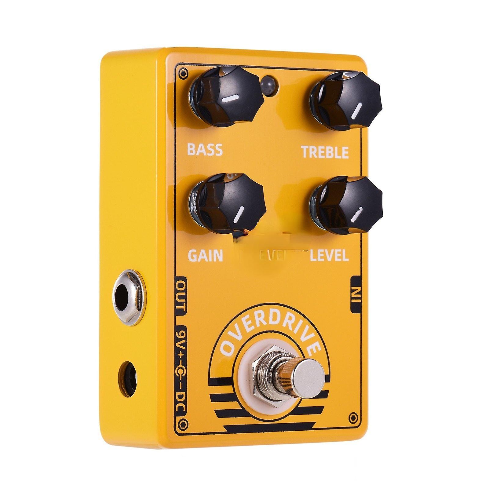 Overdrive gitaareffectpedaal met bas Treble Gain Level Controls en True Bypass-ontwerp