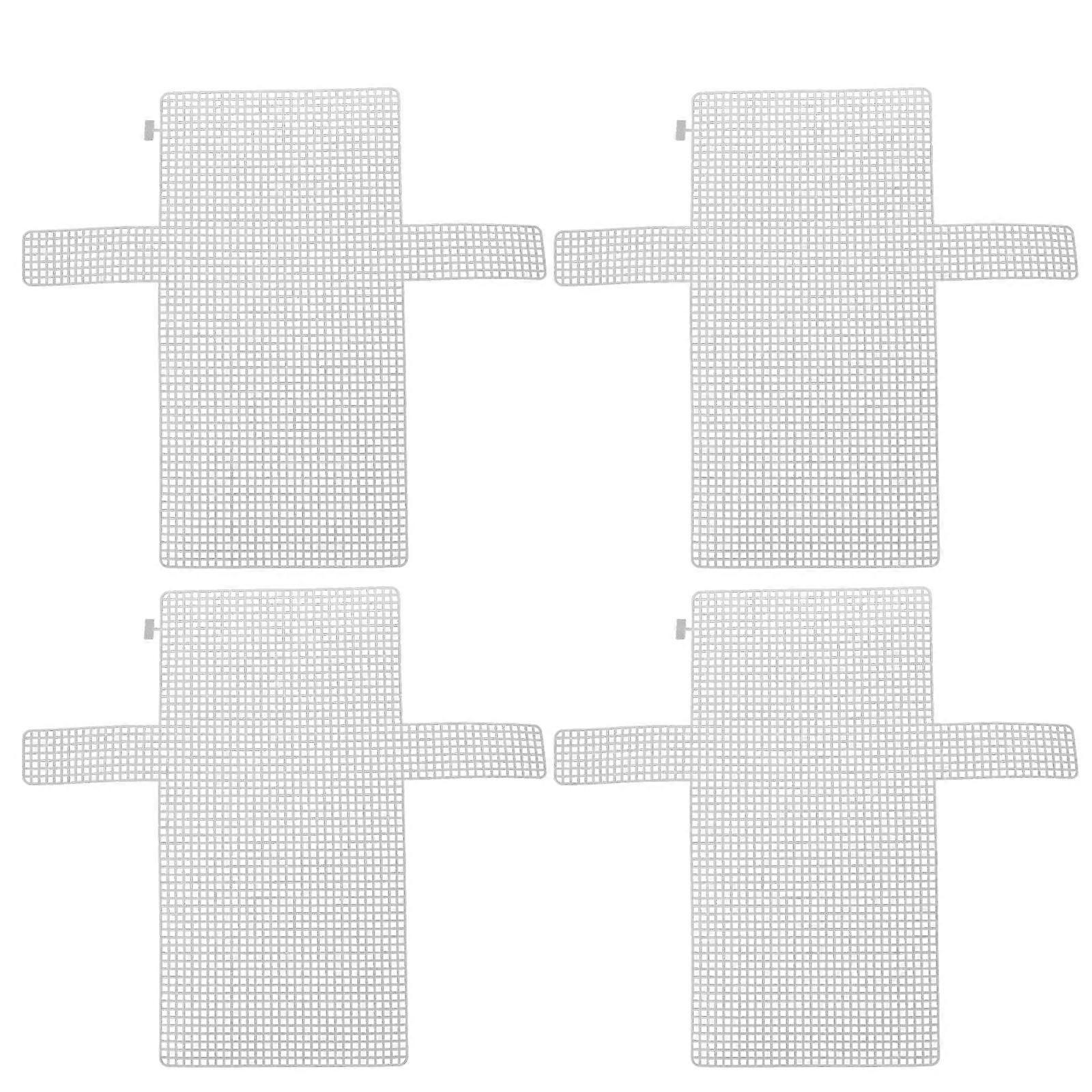4 Pcs Yarn Accessories DIY Mesh Sheets Plastic Handmade Bag Sheets Clear Plastic Canvas Sheets Needlepoint Plastic Mesh Sheets