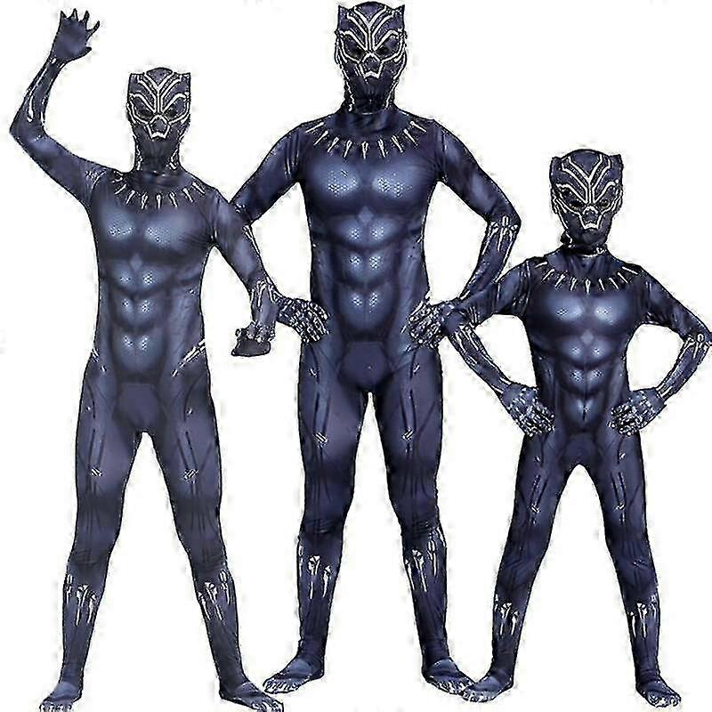 어린이용 스파이더맨 아이언맨 의상 코스프레 팬서 베놈 점프수트.A.-1-3