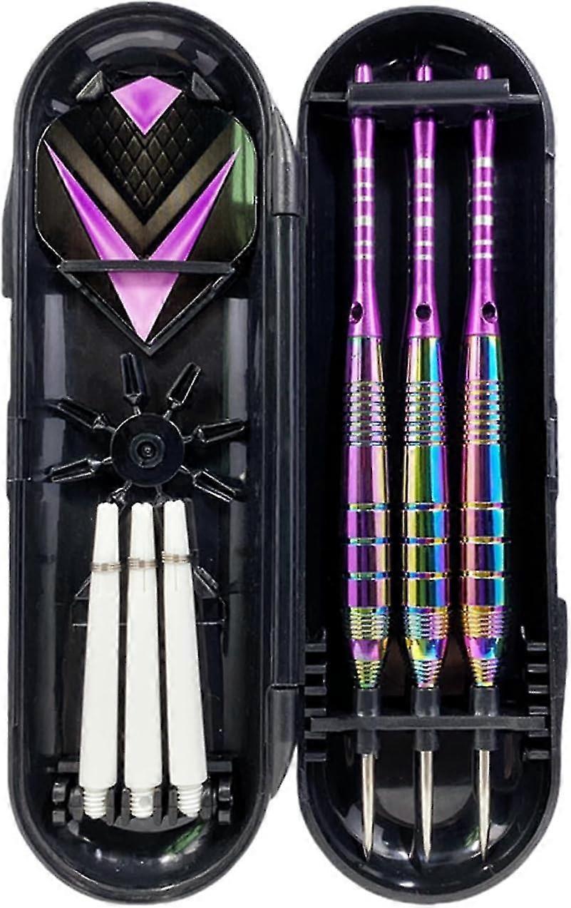 Professional 22 Grams Steel Tip Darts Set - 3 Pack, Standard Size - Aluminum Shafts, Iron Barrels