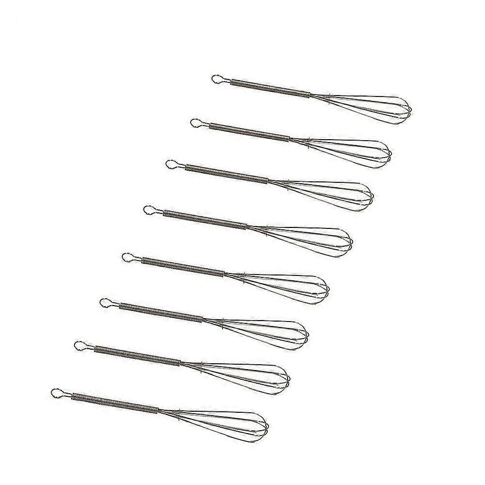 8pcs Mini Balloon Whisk 7in Versatile Manual Whisk Stirrer