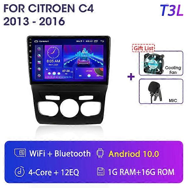 Android 11 Car Radio Multimedia Video Player 2Din for Citroen C4 B7 2013-2016 Navigation Stereo Speakers Carplay Audio Head Unit
