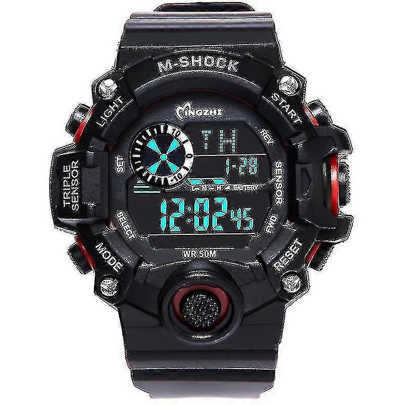 Relógio eletrônico de esportes ao ar livre Multi-function Cronógrafo Cronógrafo Cronógrafo Relógio jovem relógio estudante relógio eletrônico estudante