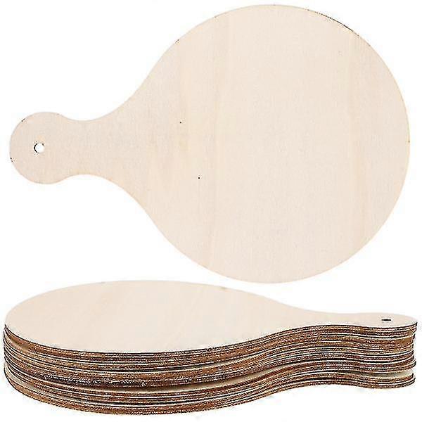 10 قطع جولة خدمة صينية خشبية الخبز المجلس بيتزا قشر مجداف غير مكتمل الخشب تقطيع الألواح مجلس الجبن