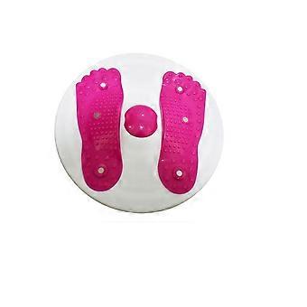 Sports equipment Hip trainer: Fitness waist twist disc for thin waist,  28cm (fitness turntable) rose red