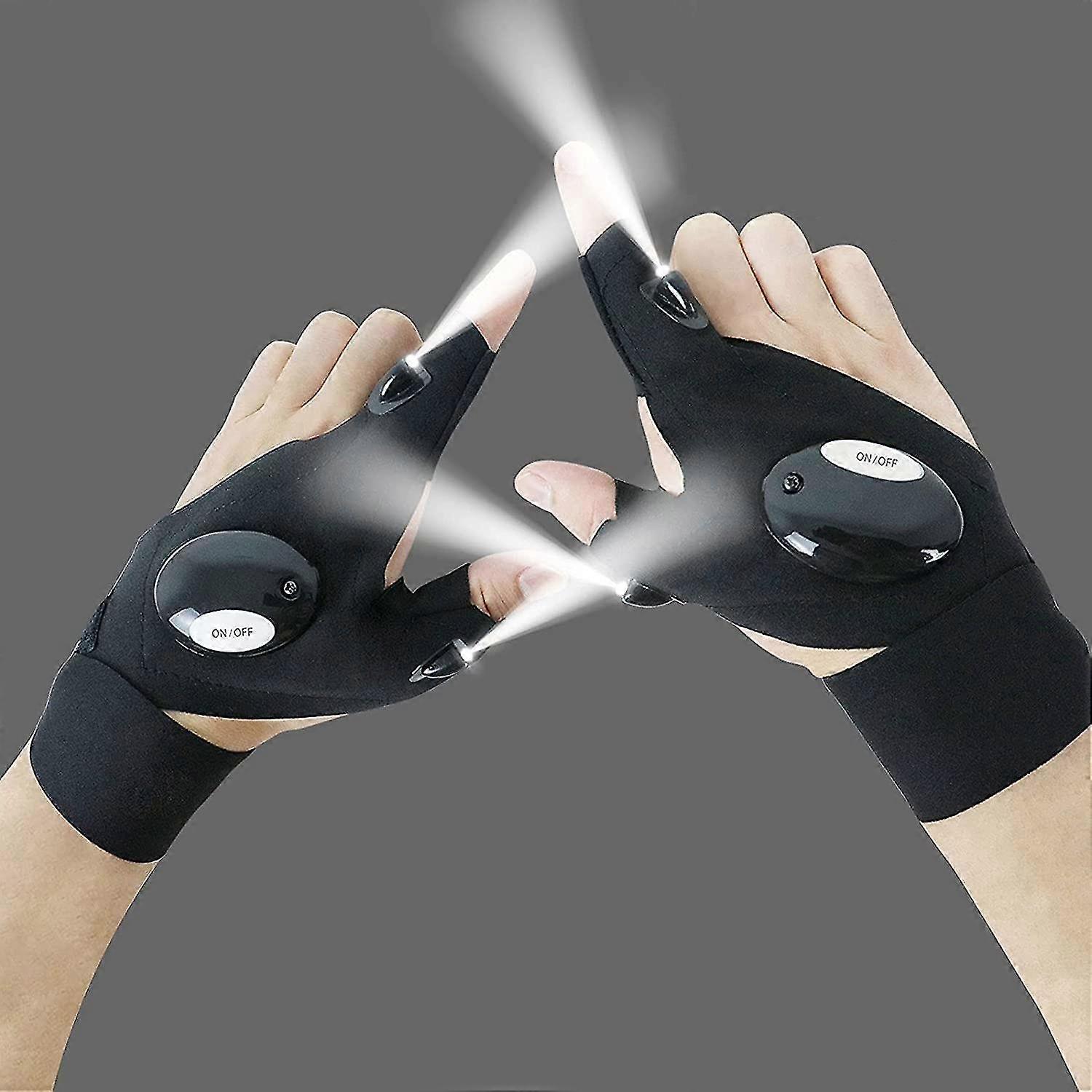 Led Flashlight Gloves  Cool Gadget Hands-free Lights