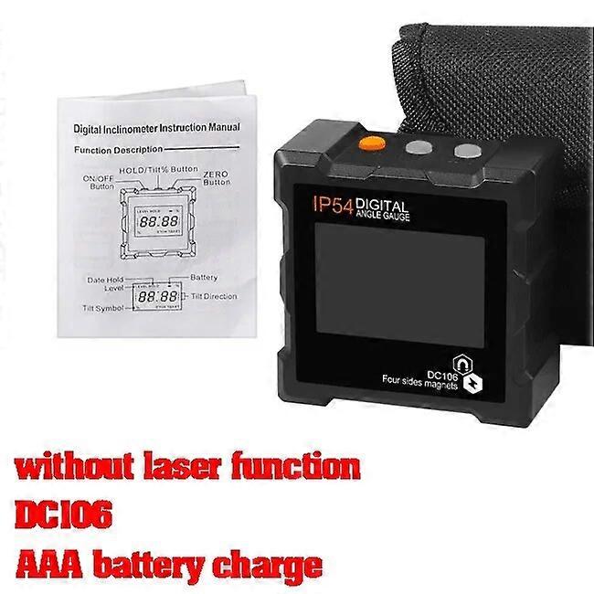 Laser Digital Protractor Inclinometer Protractor Laser USB Inclinometer Level Angle Finder Goniometer Magnet Tilt Measuring Tool