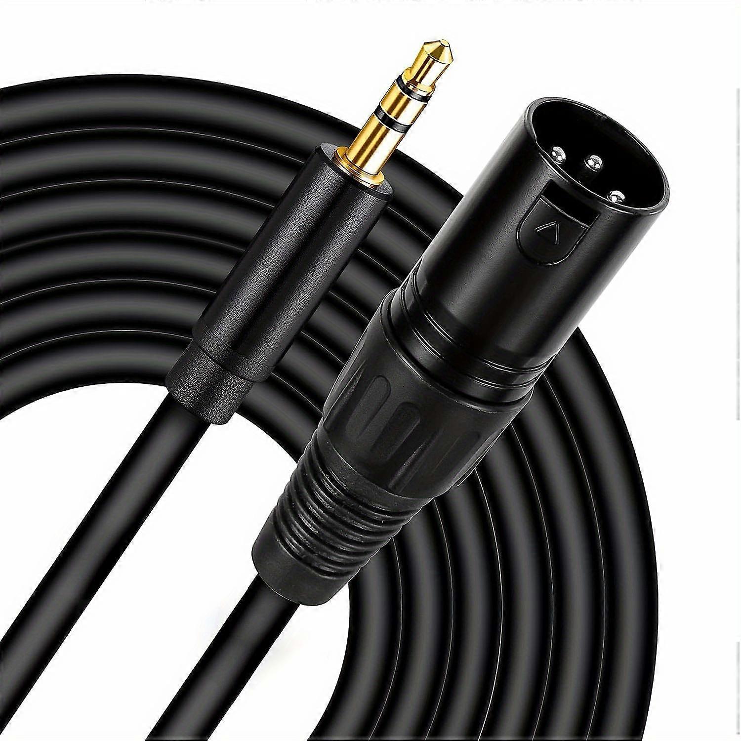 Professional Grade XLR Male to 3.5mm Cable - High Quality Microphone Audio Adapter for Superior Sound Quality