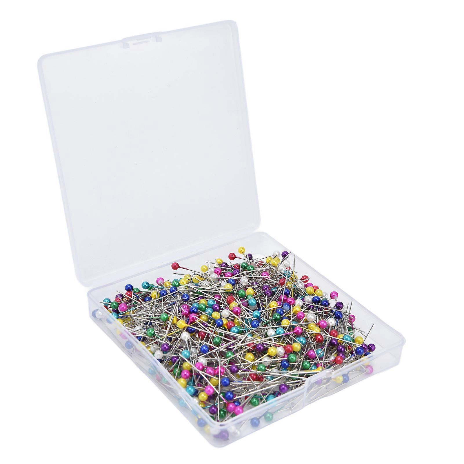 600Pcs 38mm Long Sewing Pins Different Colors Durable Straight Pins for Clothing Handiwork
