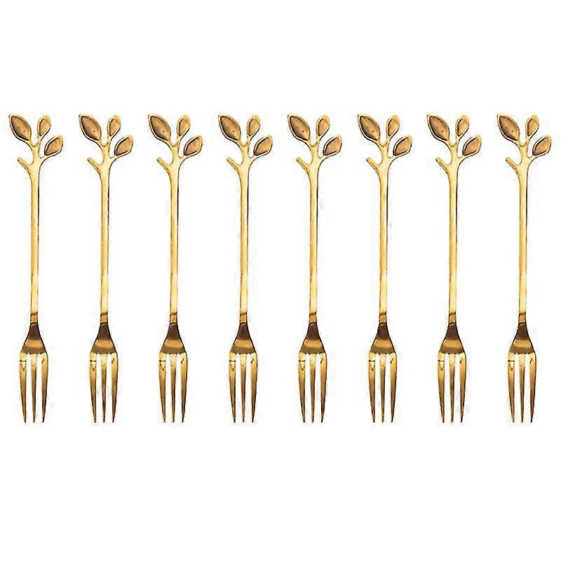 8pcs Stainless Steel Fruit Picks-c