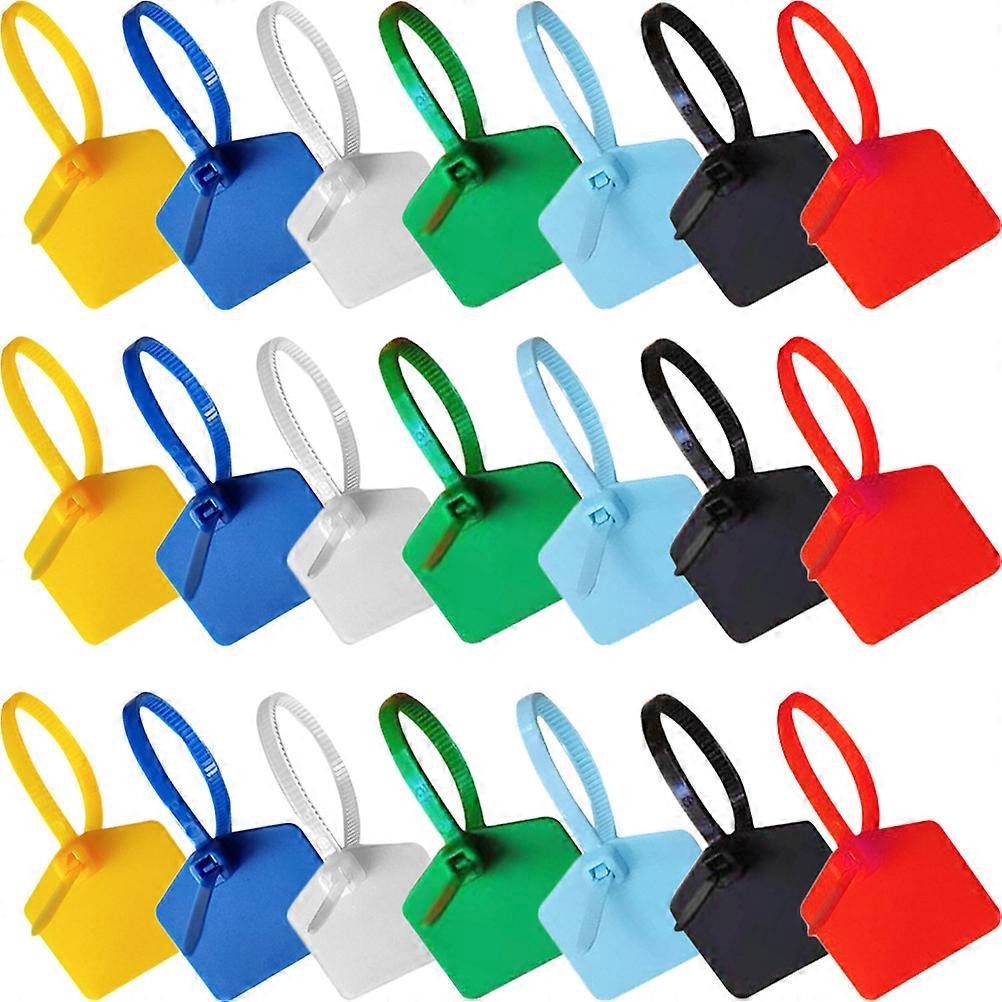 120pcs Label Cables Tags Marker Ties Labeling Tags Wire Zip Ties with Marking Label