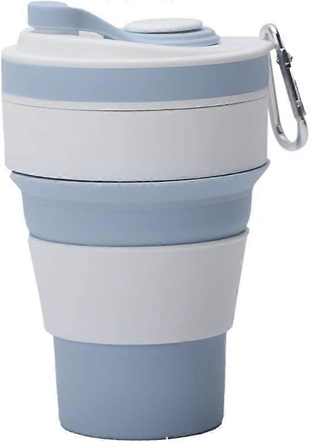 Multifunctional Sports Foldable Coffee Cup (Light Blue)