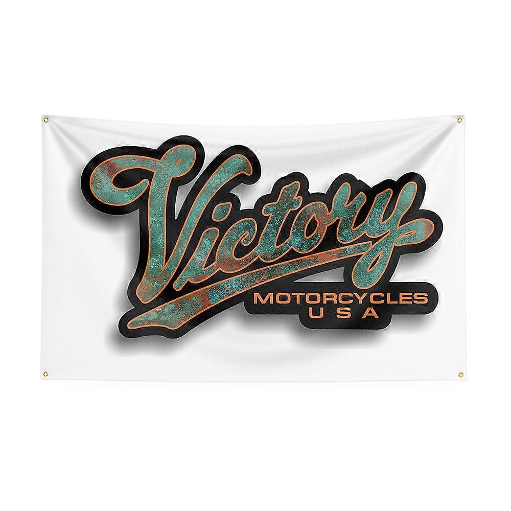 3x5 Victorys Flag Polyester Printed Racing Motorcycle Banner For Decor