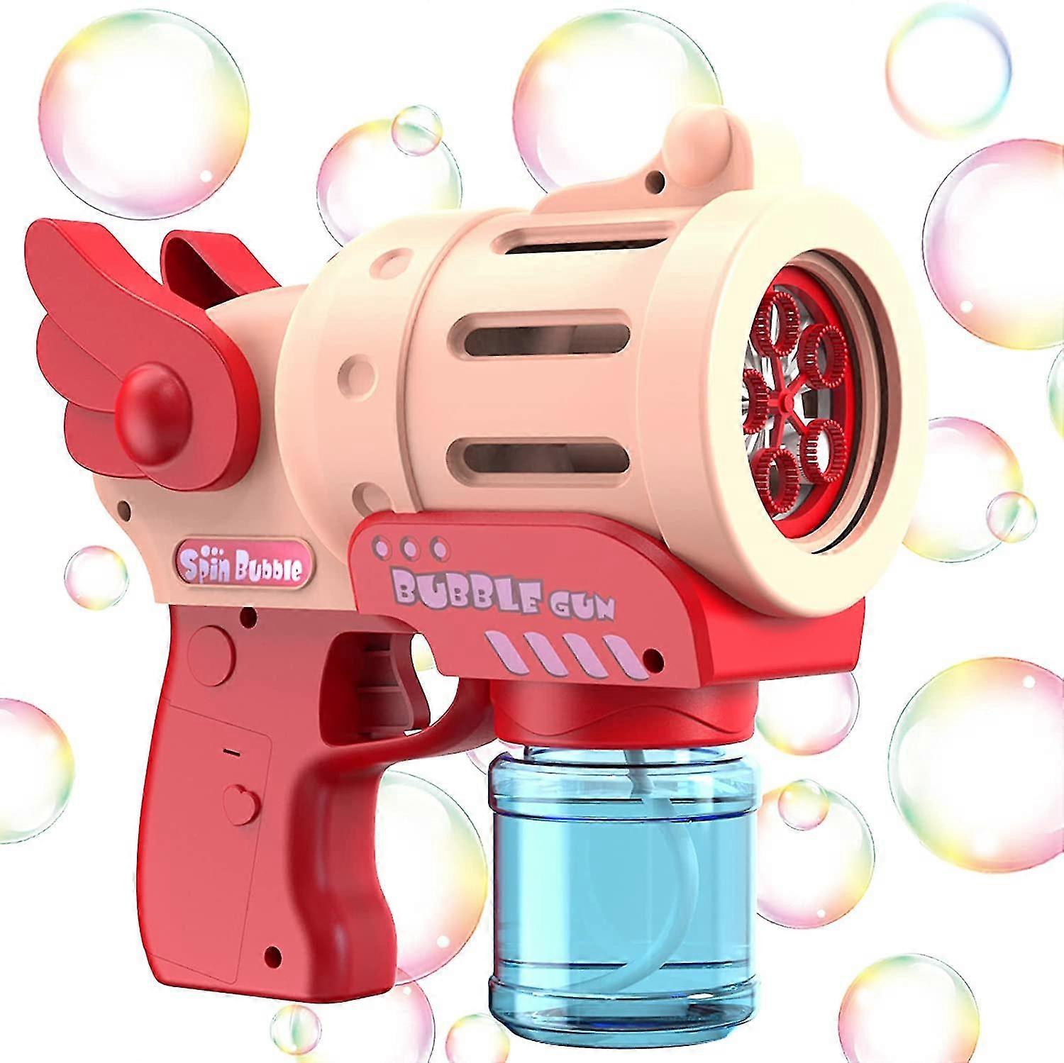 Bubble Machine Gun, Auto Bubble Maker Solution For Toddlers Kids, Portable Bubble Blower Gift Toys