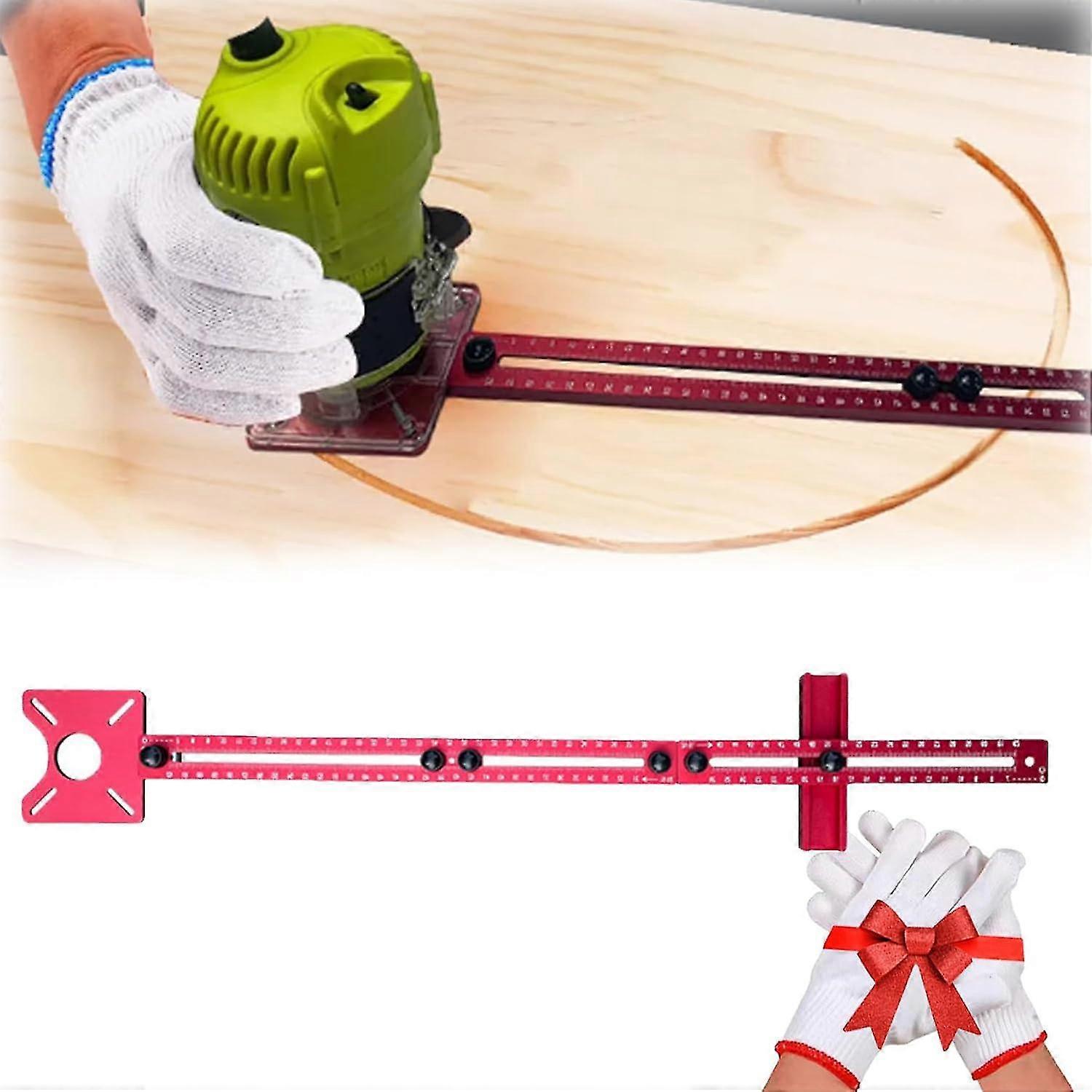 3 in 1 Milling Groove Bracket Woodworking Router Circle Jig For Trimming Machine Carpentry Circle Cutting,100% New