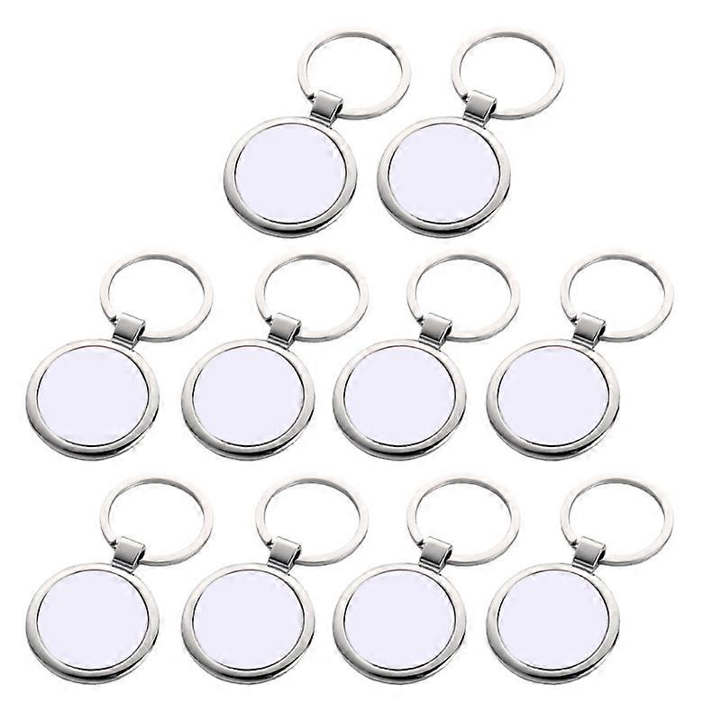 10 Sublimation Blank Keychains Heat Transfer Keychain for Present Making