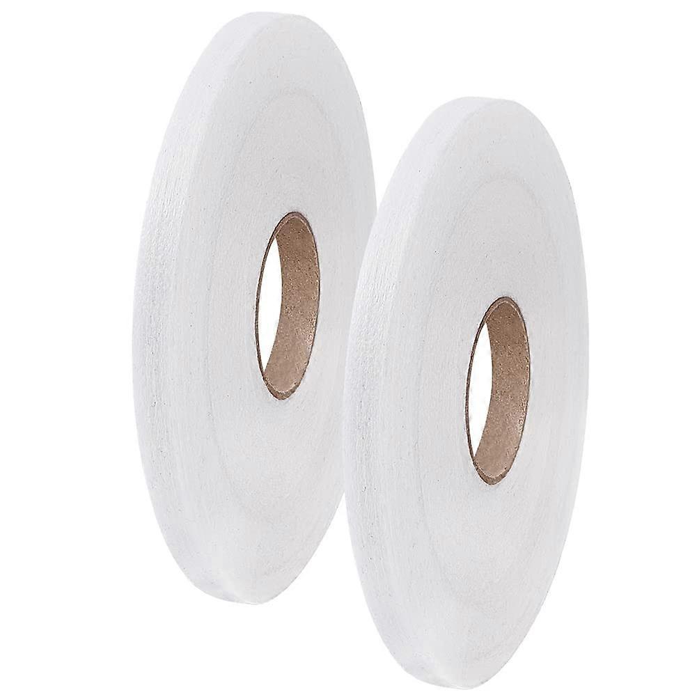 218 Yards Iron-On Hem Tape White Seamless Hemming Tape No Sew Hemming Tapee for Pants and Sewing Torn Edges of Garments Curtains 0.4 Inch Wide