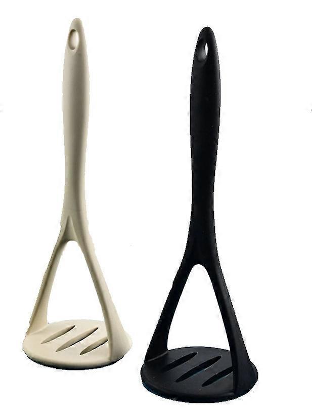 2 Pack Silicone Potato Masher Ergonomic Handle Heat Resistant Easy Clean Kitchen Tools Suitable For 