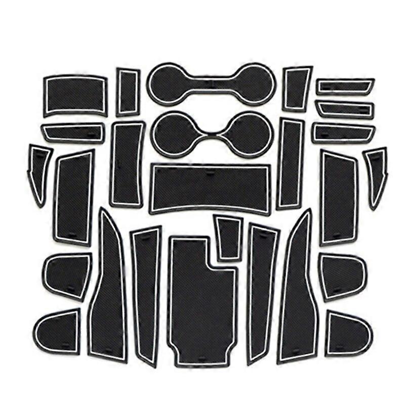 50JA Armrest Secondary Storage Glove Box Center Console Liner for Colorado 2015-21 Interior Non-Slip Anti Dust Inserts Mats