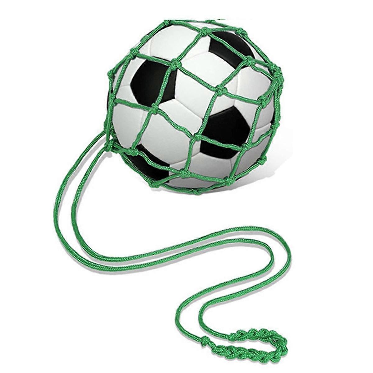 Green Football Ball Net Bag, Net Bag Football Training, Portable Ball Bag (Excluding Football)
