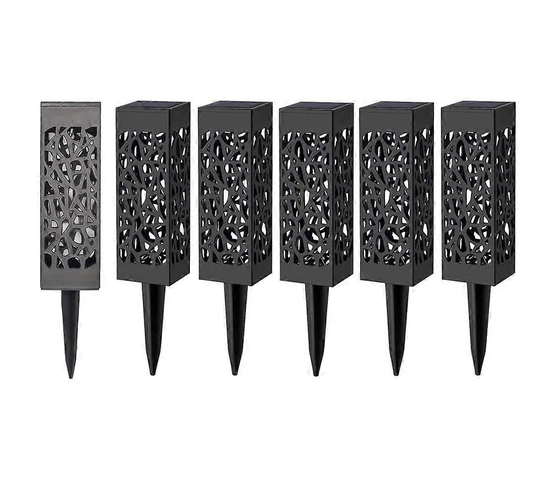 Solar Garden Lights Waterproof Automatic On / Off 6 Pieces