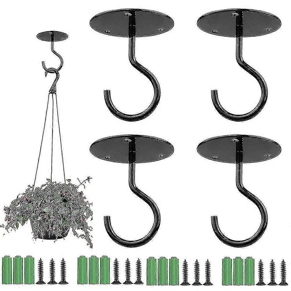 4pcs Heavy Duty Wall Mount Ceiling Hook, Ceiling Hooks For Hanging Plants