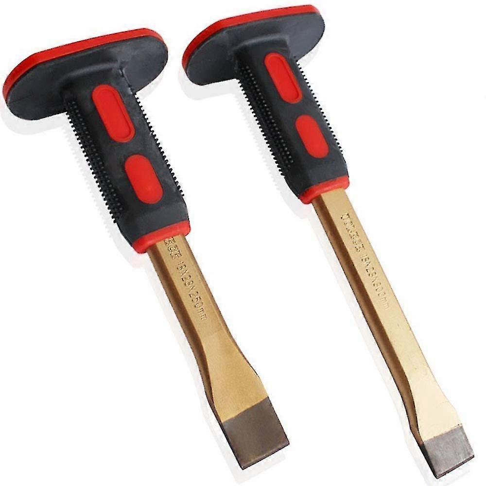 2pcs Professional Carving Chisels Metal Knife Cold Chisel Stone Cement Concrete Carving Chisel Scrib