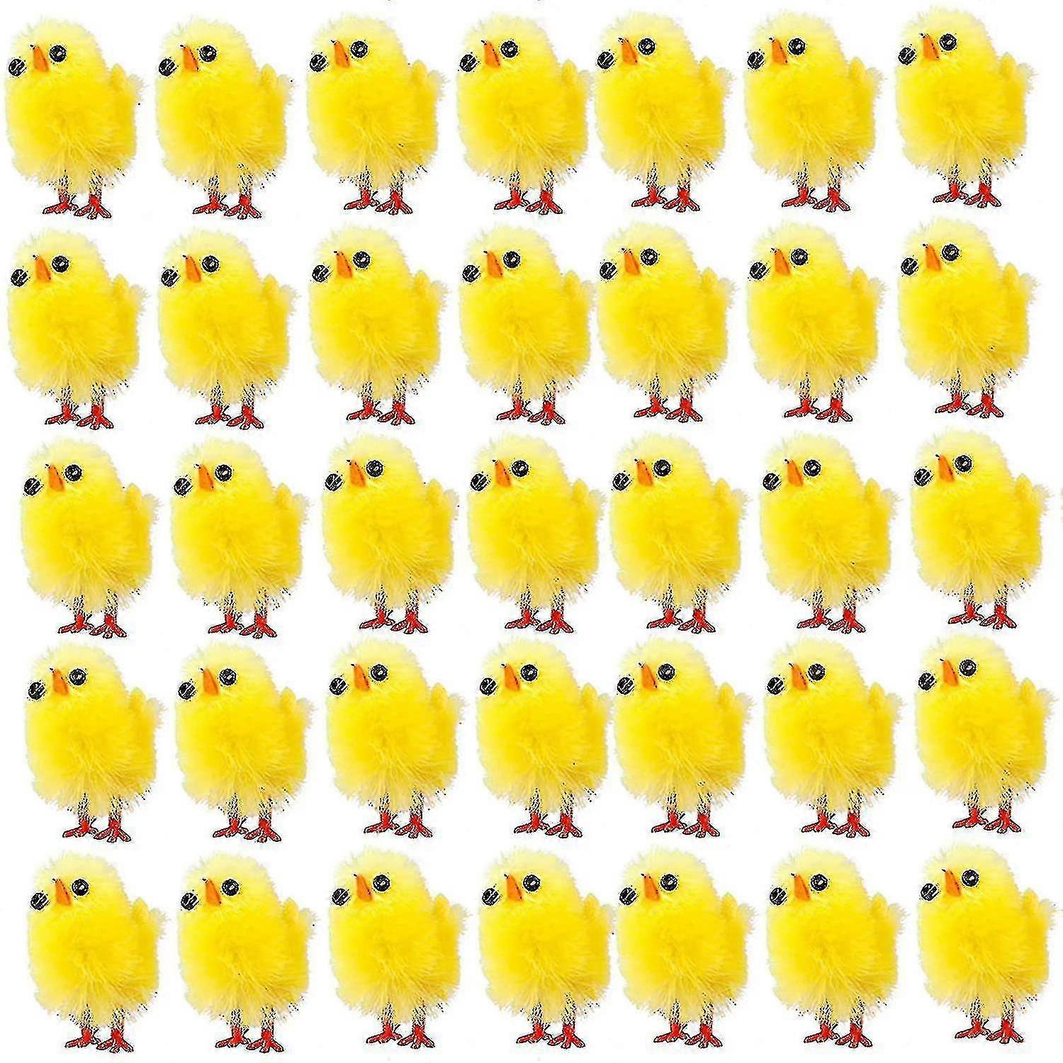 60pcs Easter Chicks,mini Easter Chicks Yellow Easter Chenille Chicks,spring Home Garden De mother gift