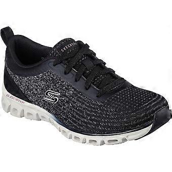 Skechers Glide-Step Head Start Textile Women's Black Trainers