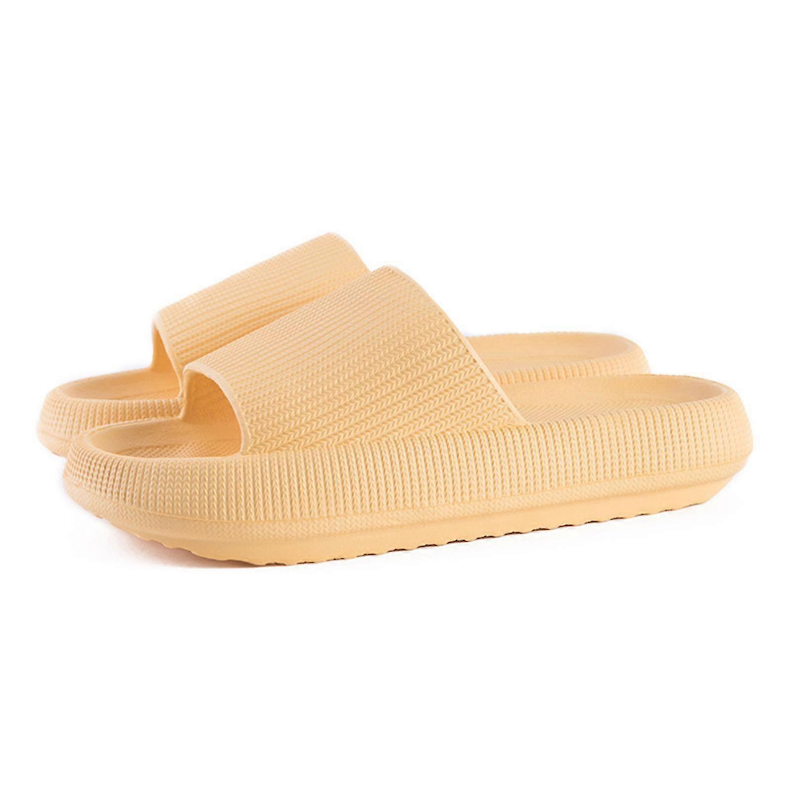 4cm Thick Sole Super Soft Slippers For Indoor Use