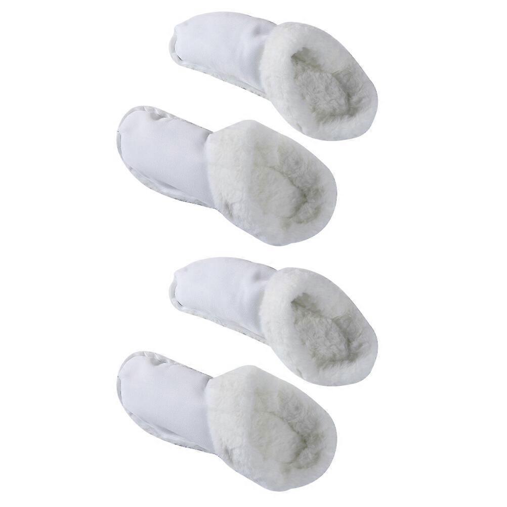 2 Pairs Winter Clog Shoes Lining Sandals Slippers Liner Slip-on Clog Warming Lining