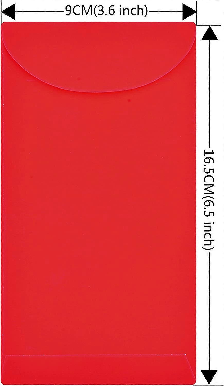 Chinesische Rote Glücksumschläge – 36 Stück, 6 Muster, 8x11,5 Cm, Golddruck