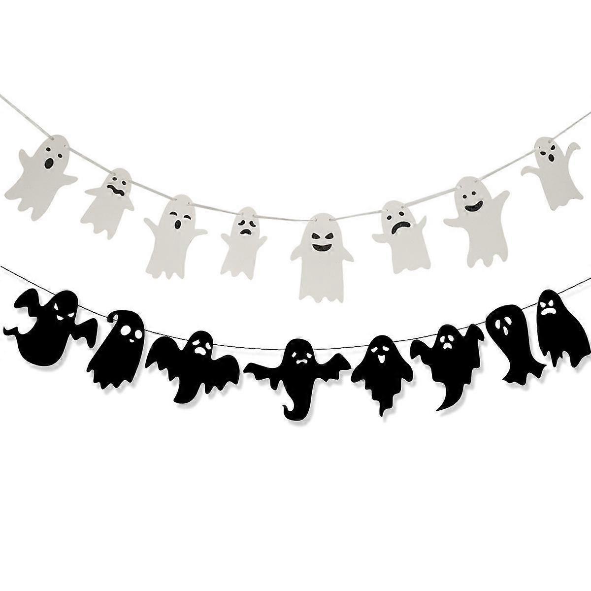 ハロウィーンホラー不気味なゴーストペーパーフラッグプルパーティーデコレーション