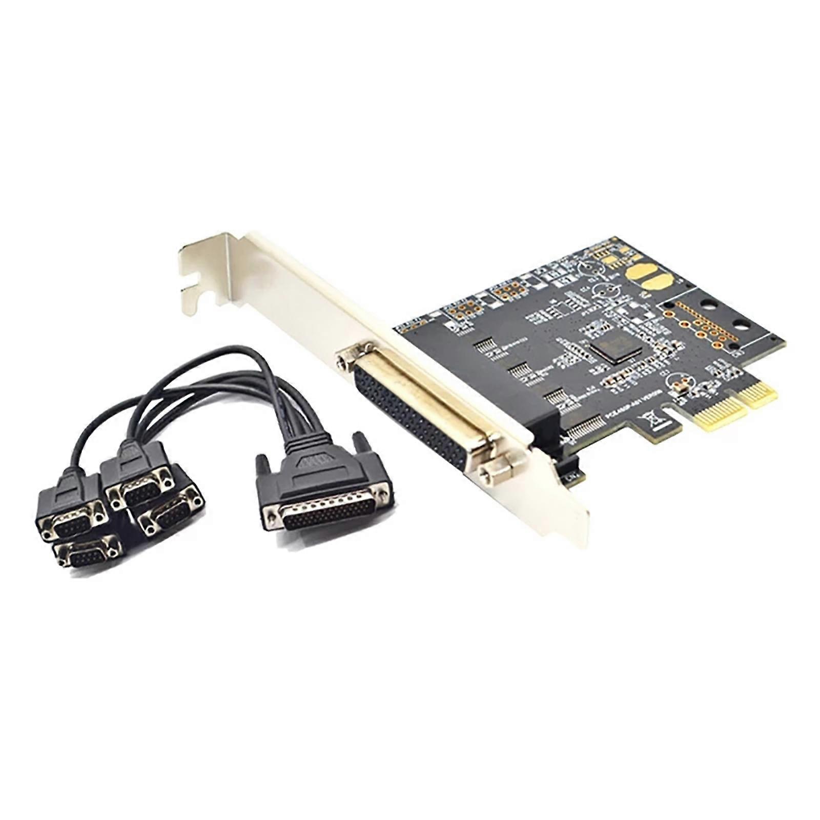 PCI-E RS-232 -kortti PCIE 4 sarjaan RS232 9-nastainen sovittimen laajennuskortti AX99100