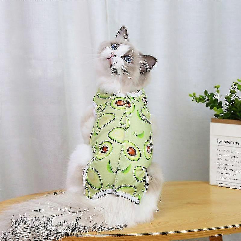 Cat Recovery Suit Cat Sterilization Clothes Breathable Collar Alternative-MXBC