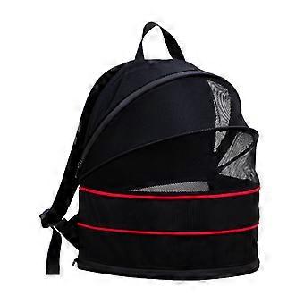 cat Carrier Backpack for 13lb cat or 6.5lb Puppy, cat Tent (Black, Base Model)