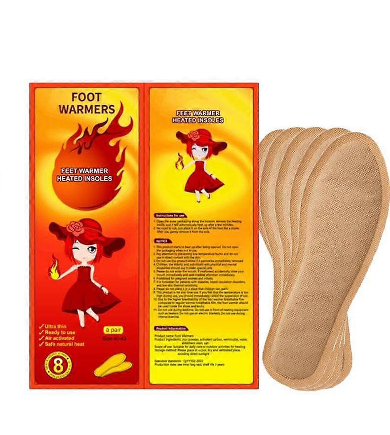5-Pairs Insole Foot Warmers With Adhesive Value