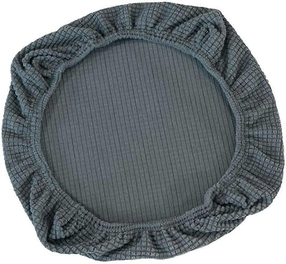 Housse extensible pour chaise de bureau pivotante, grise