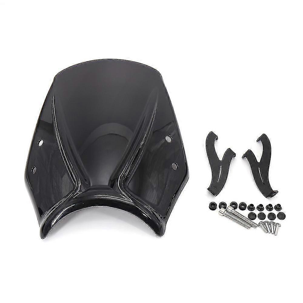 Motorcycle Windshield Windscreen Airflow Wind Deflectors(black)