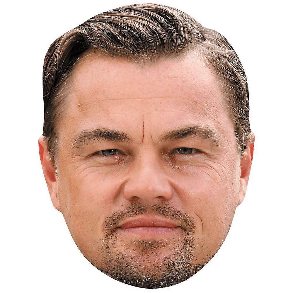 Leonardo DiCaprio (Beard) Celebrity Mask, Flat Card Face